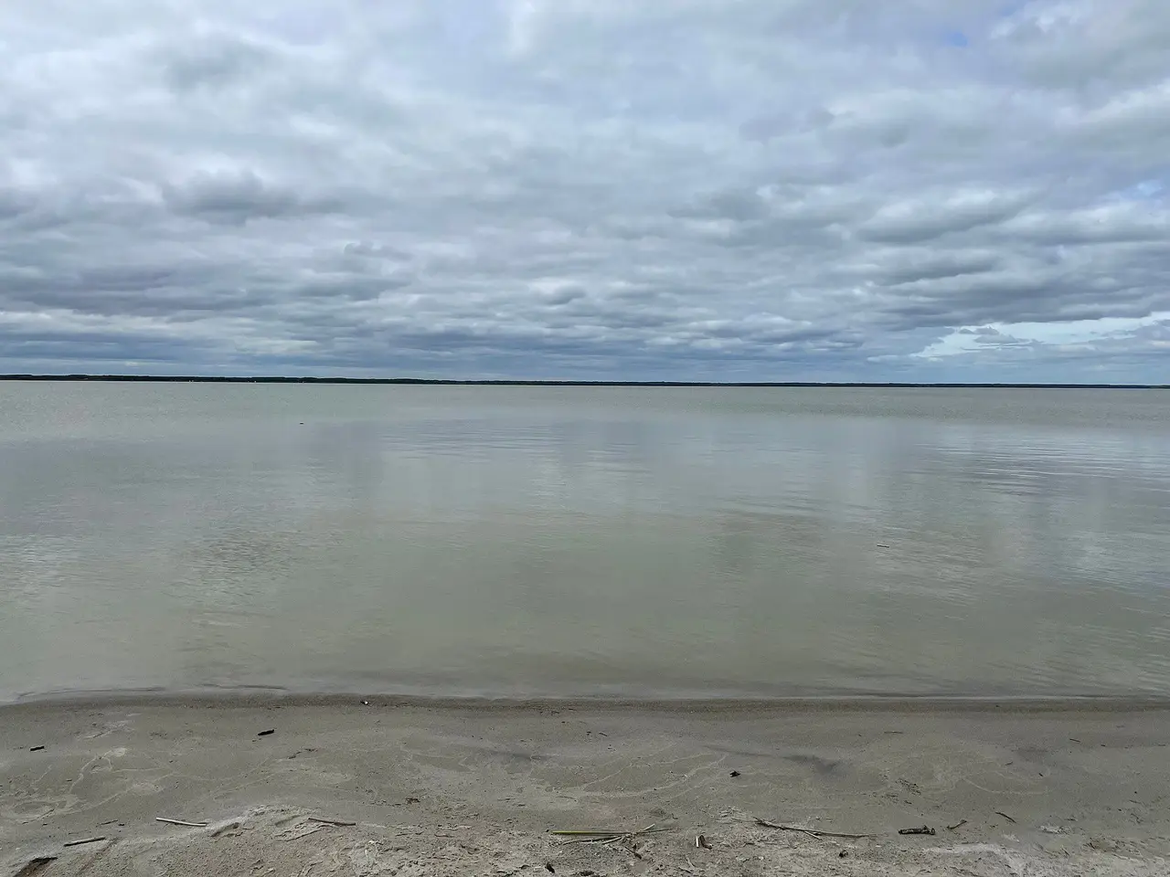 Still waters at Good Spirit Lake, 2023